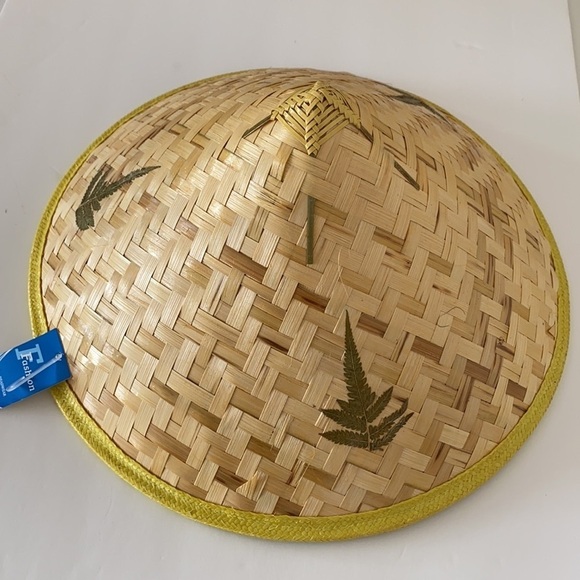 Asia Traditional Chinese Adult l Bamboo 100% Straw Cone Rice Garden Fish… main image 2